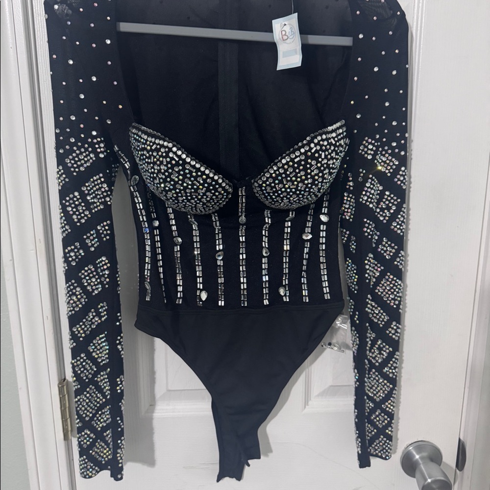 Rhinestone bodysuit